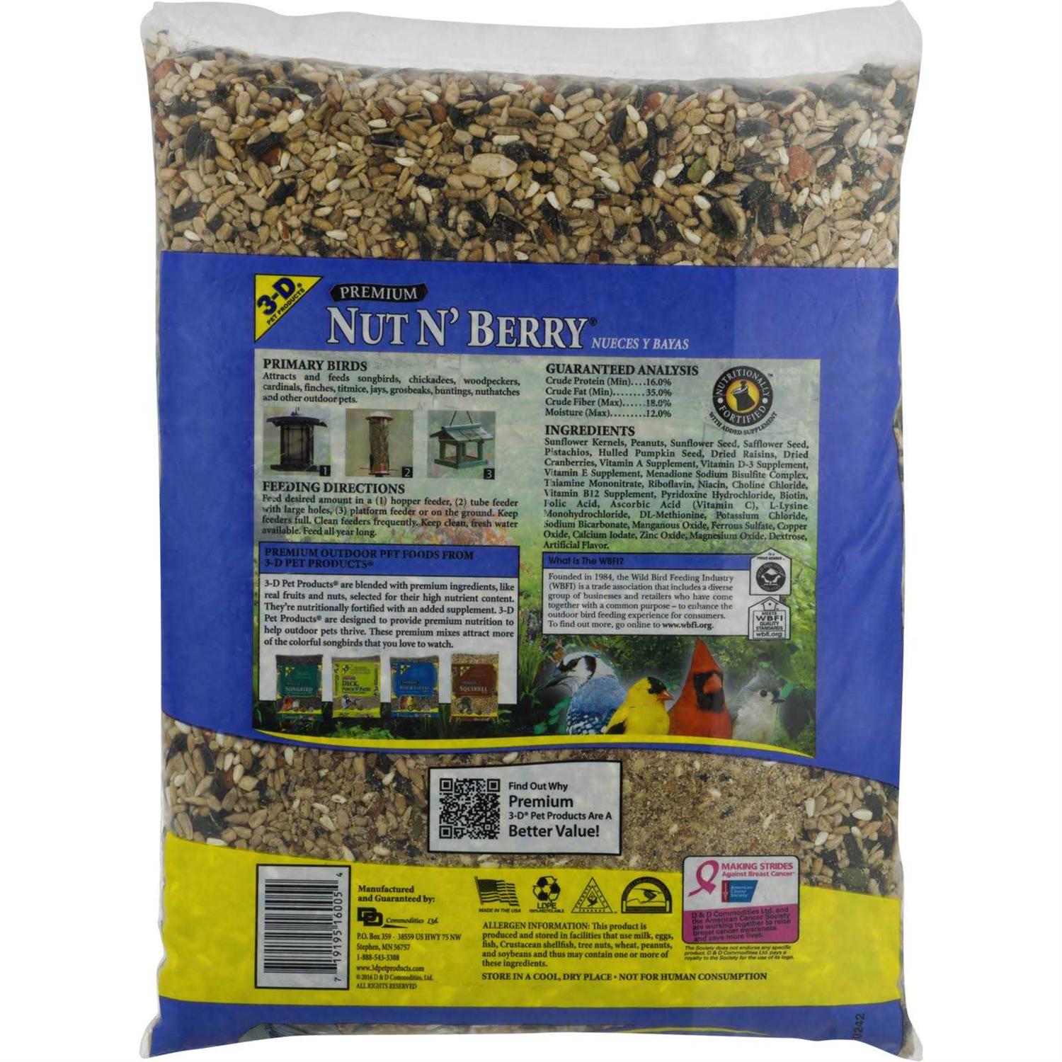 3-d Pet Products Nut & Berry Bird