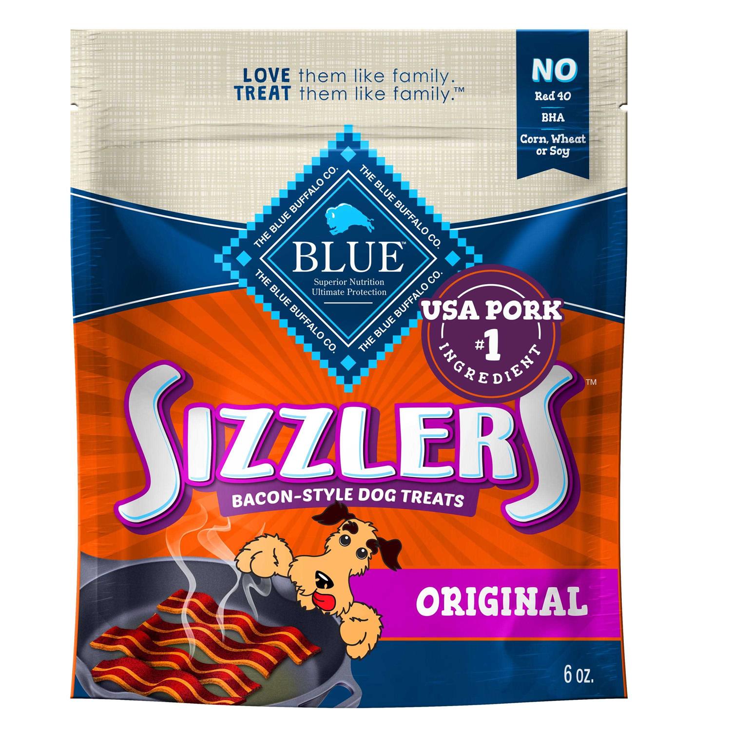 Blue Buffalo Sizzlers Bacon-Style Dog Treats