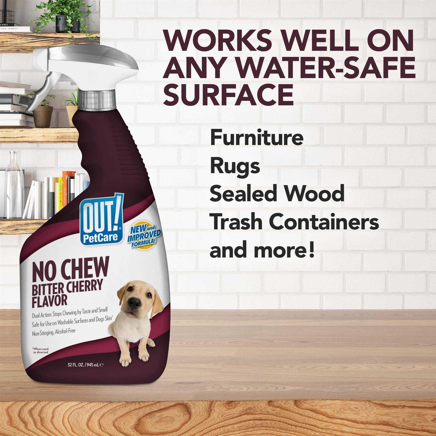 Out! PetCare Bitter Cherry Dog Chew Deterrent, Discourages Licking and Chewing