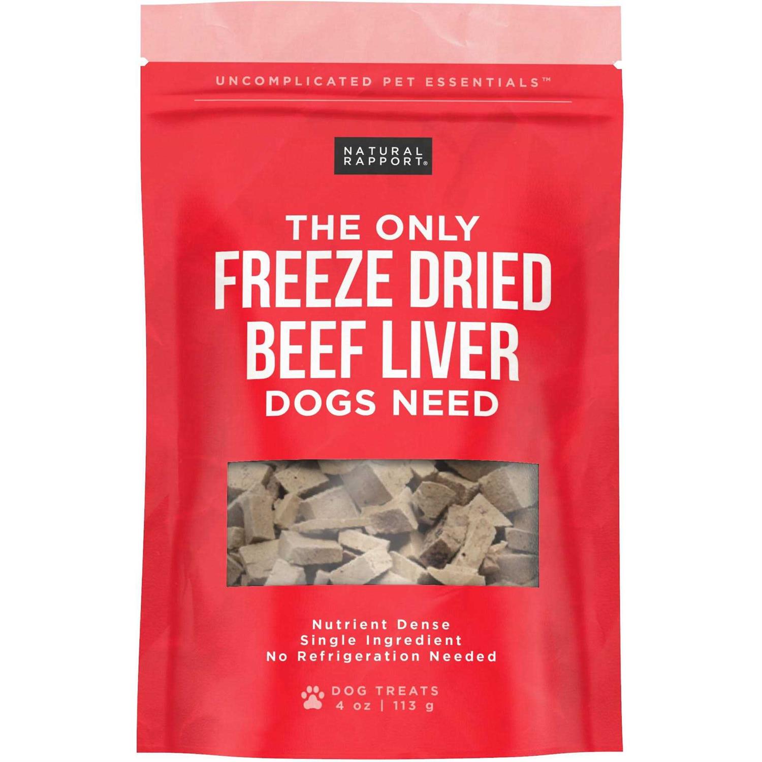 Natural Rapport The Only Freeze Dried Beef Liver Dogs Need