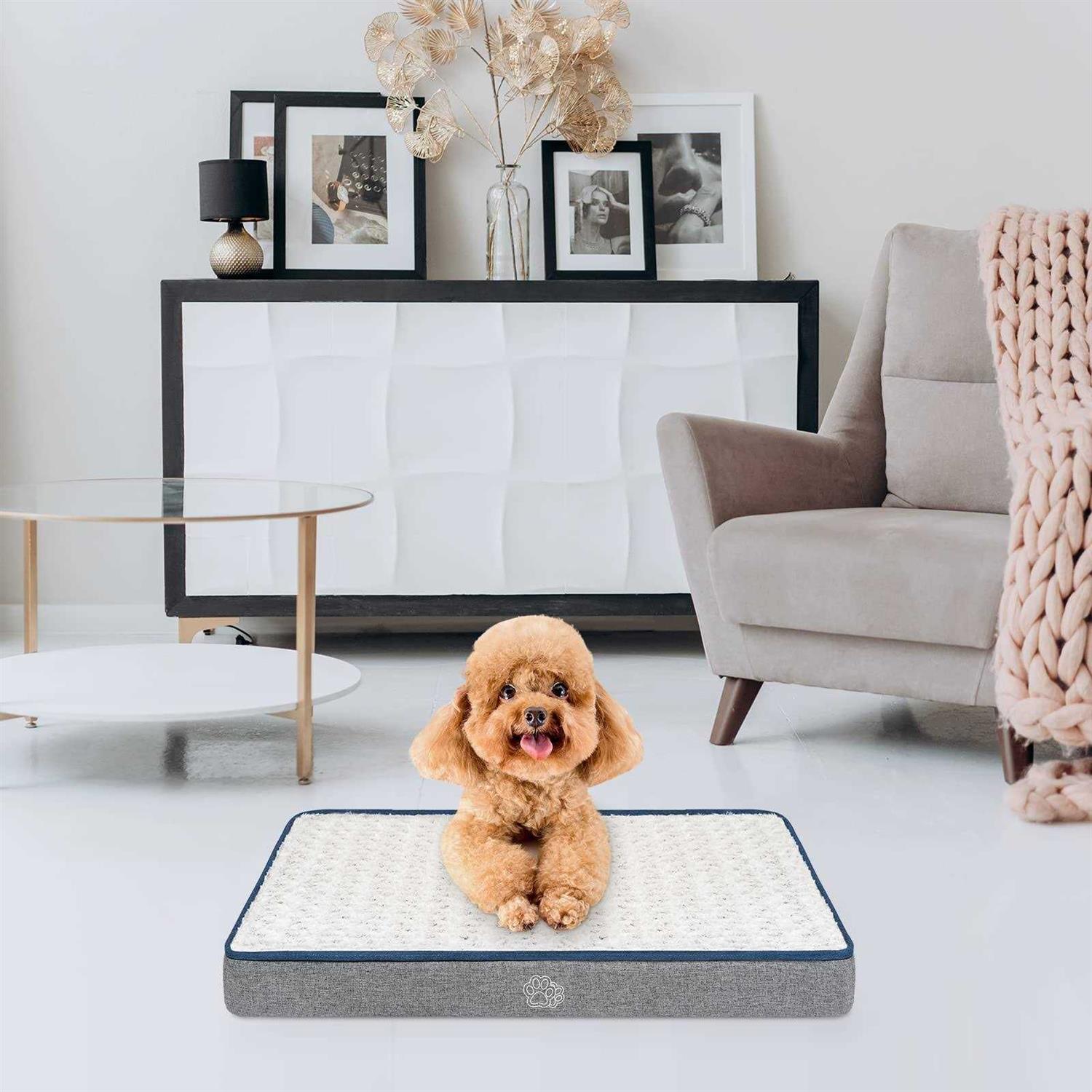 EMPSIGN Dog Bed Crate Pad Washable Removable Cover