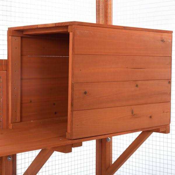 Coziwow Large Wooden Cat House Catio Enclosure