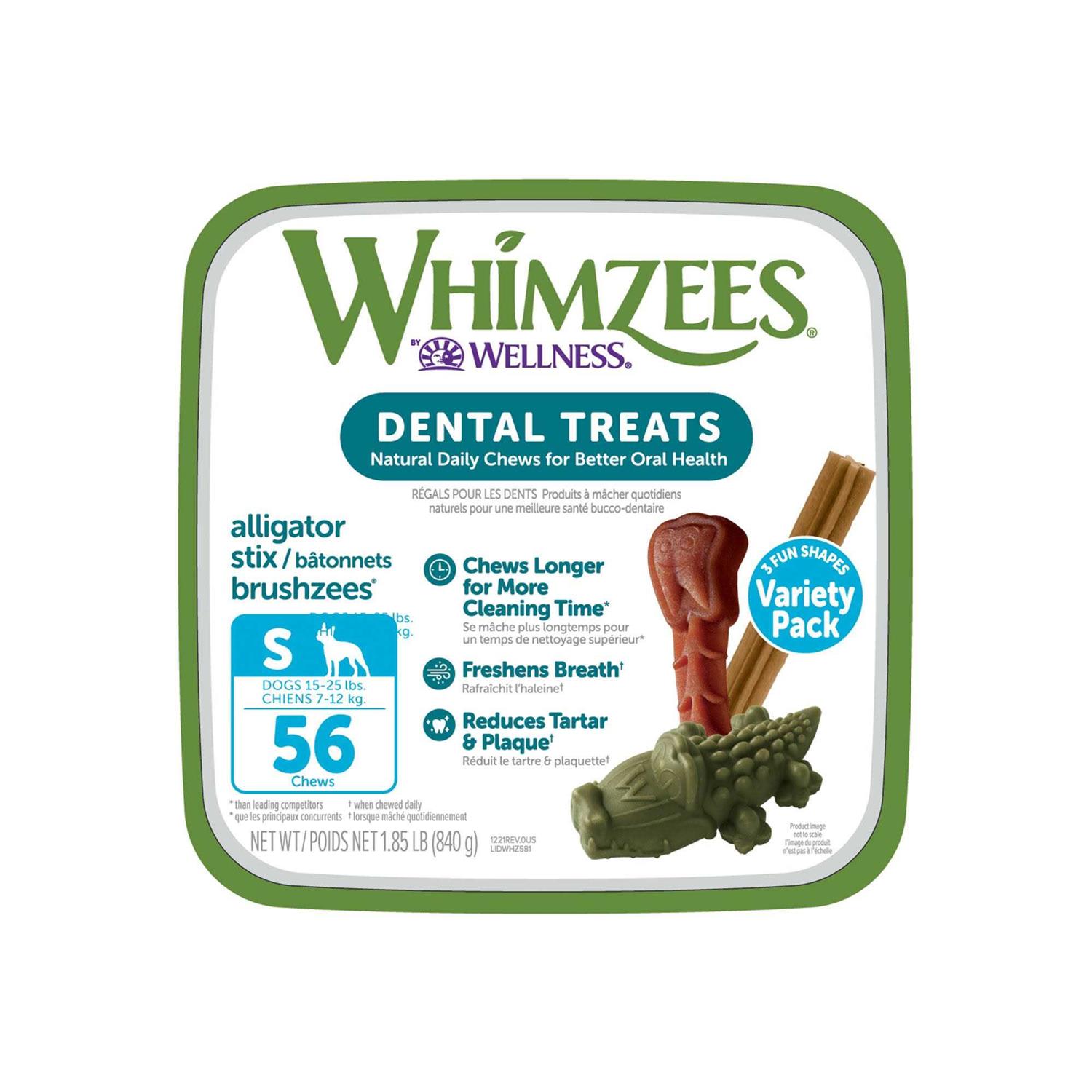 Whimzees Variety Pack Dental Dog Treats Small