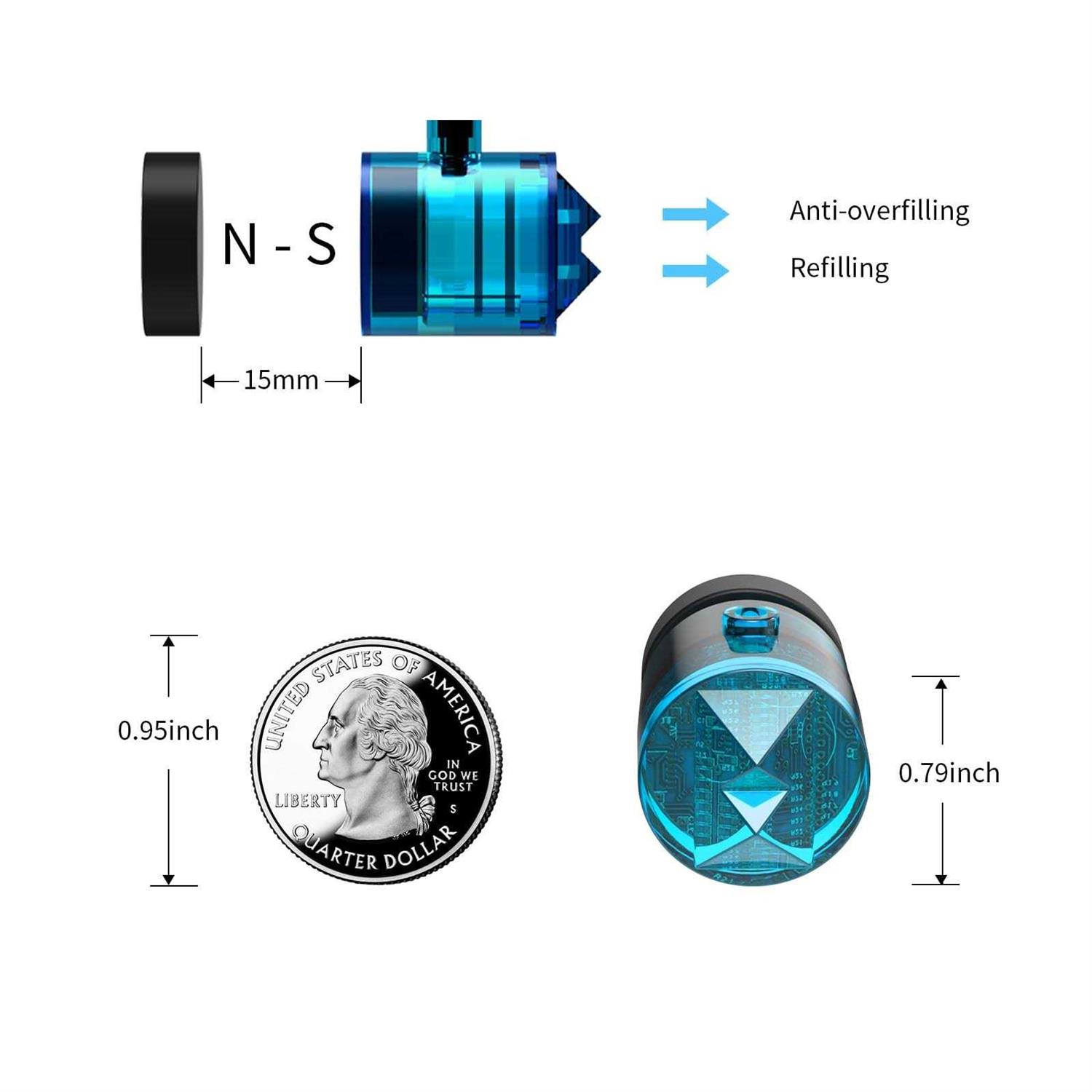 MagTool Aquarium Auto Top Off System, Upgraded Version MT-Duetto2 Aquarium ATO with Dual Optical Sensor for Both Reef and Fresh Tanks