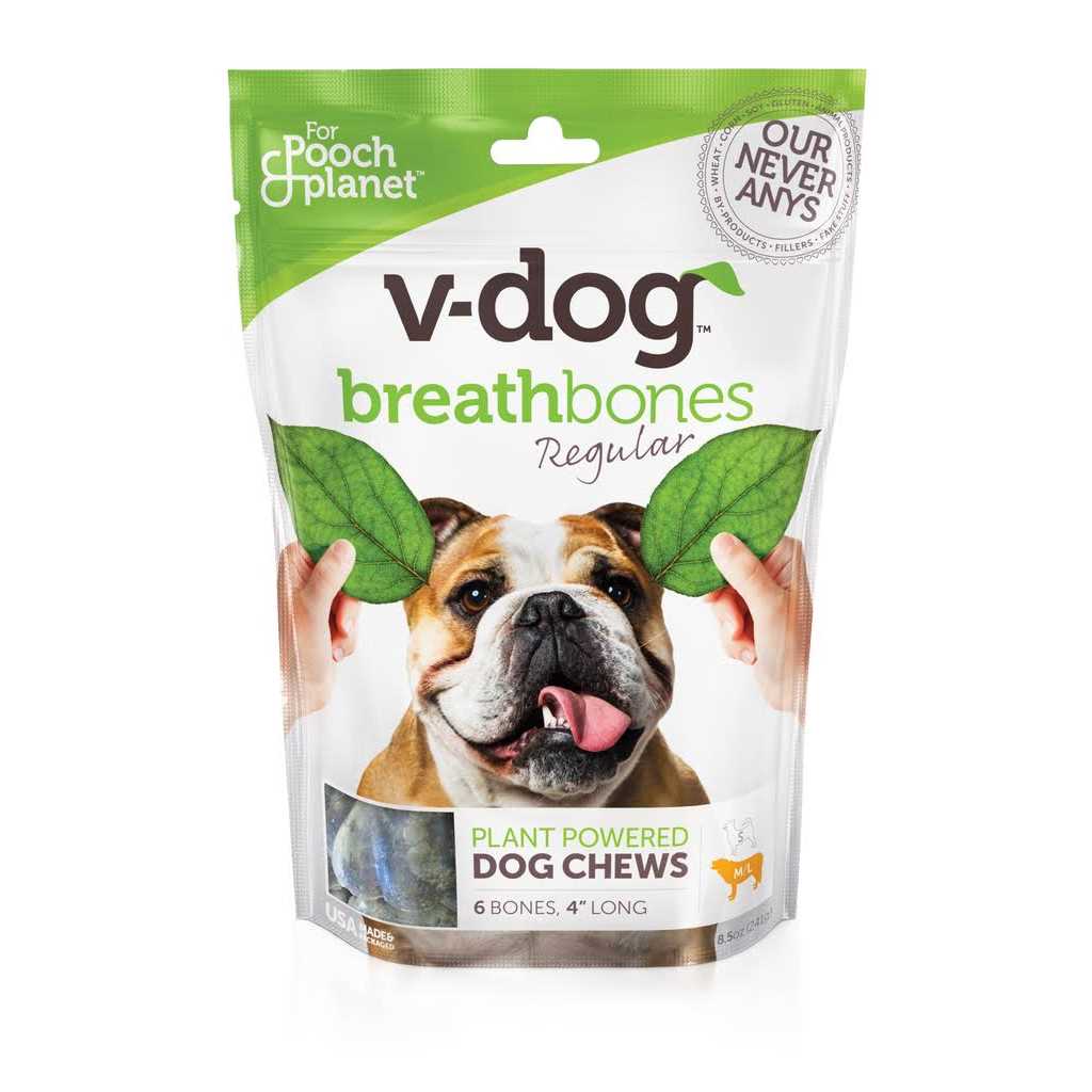 V-dog Breathbones Vegan dog Treats