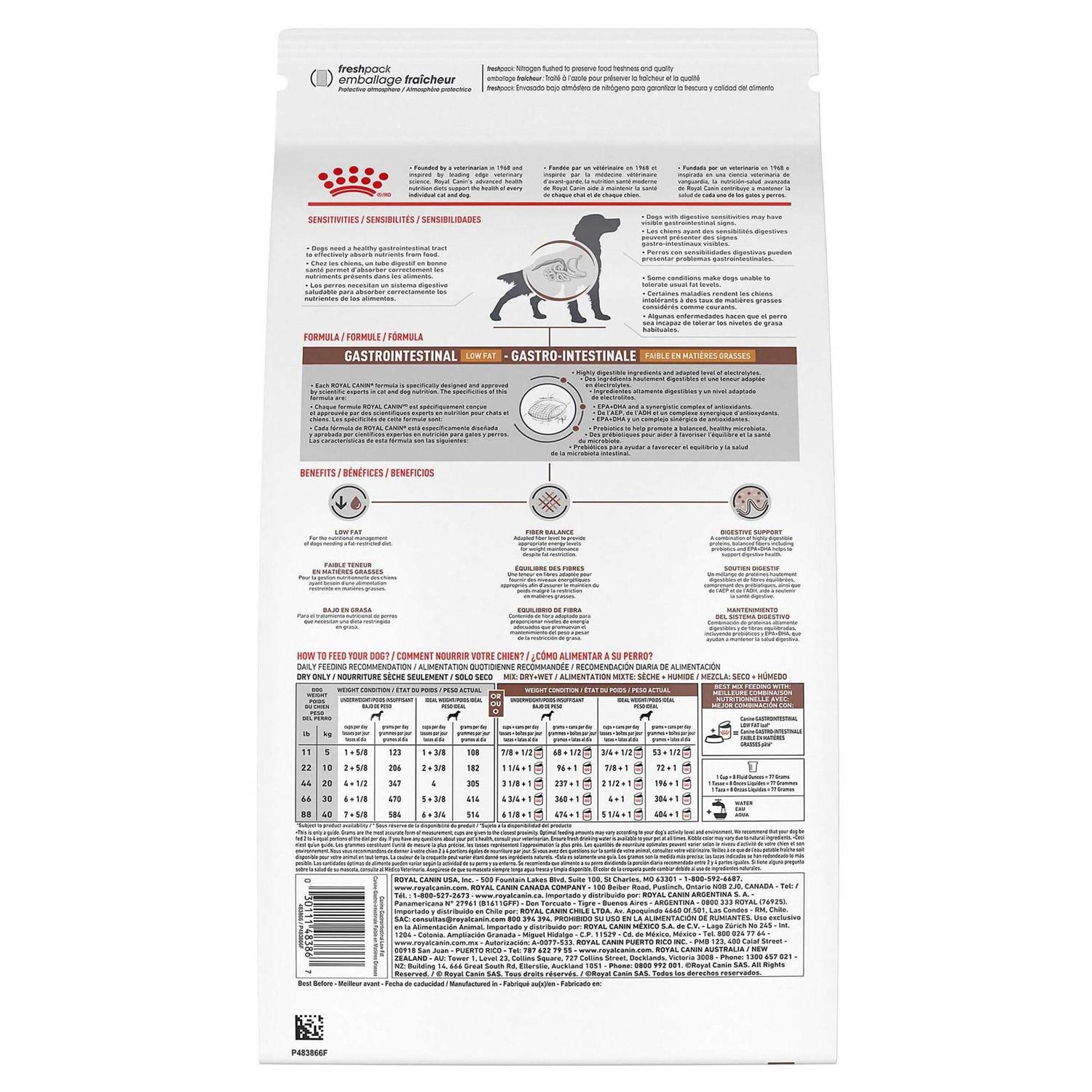 Royal Canin Veterinary Diet Gastrointestinal Low Fat Dry Dog Food