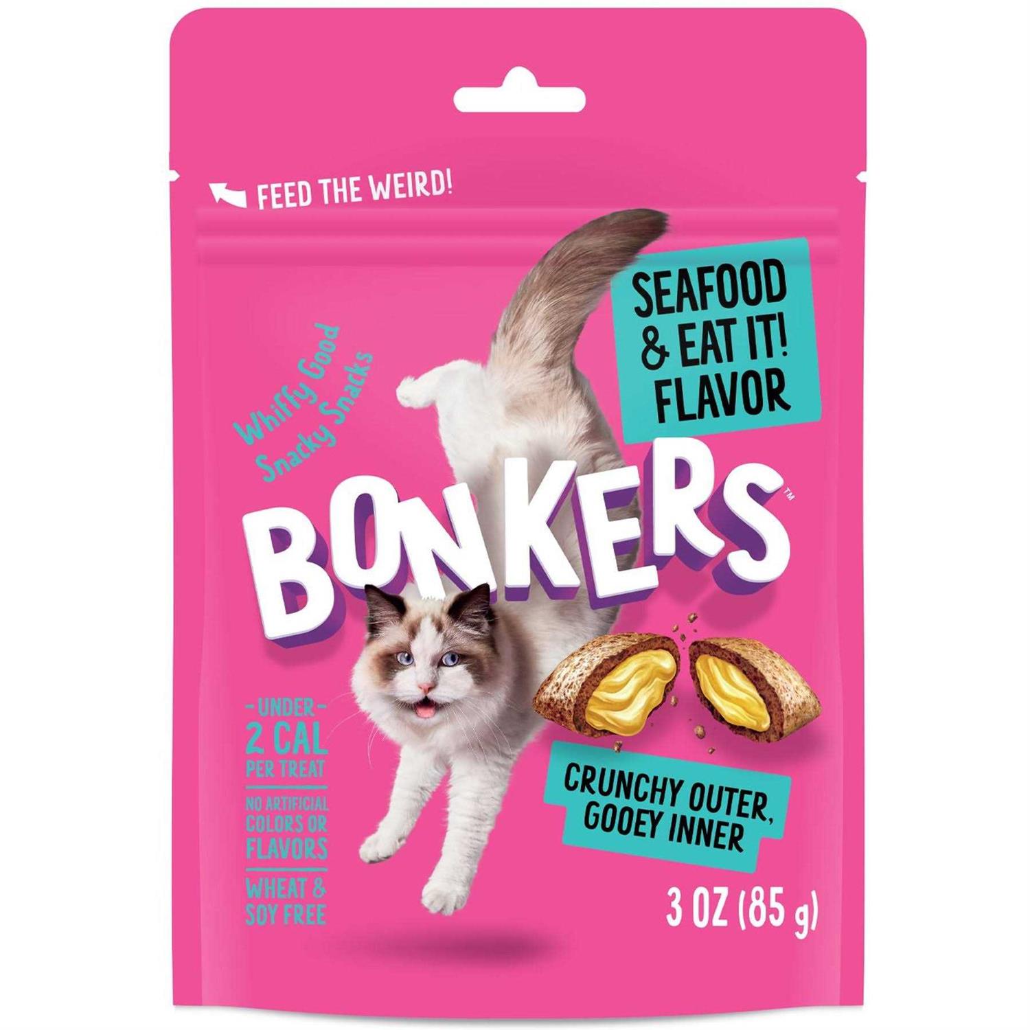 Bonkers Seafood & Eat It Crunchy Cat Treats