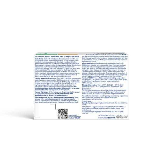 NexGard Combo Topical for Cats