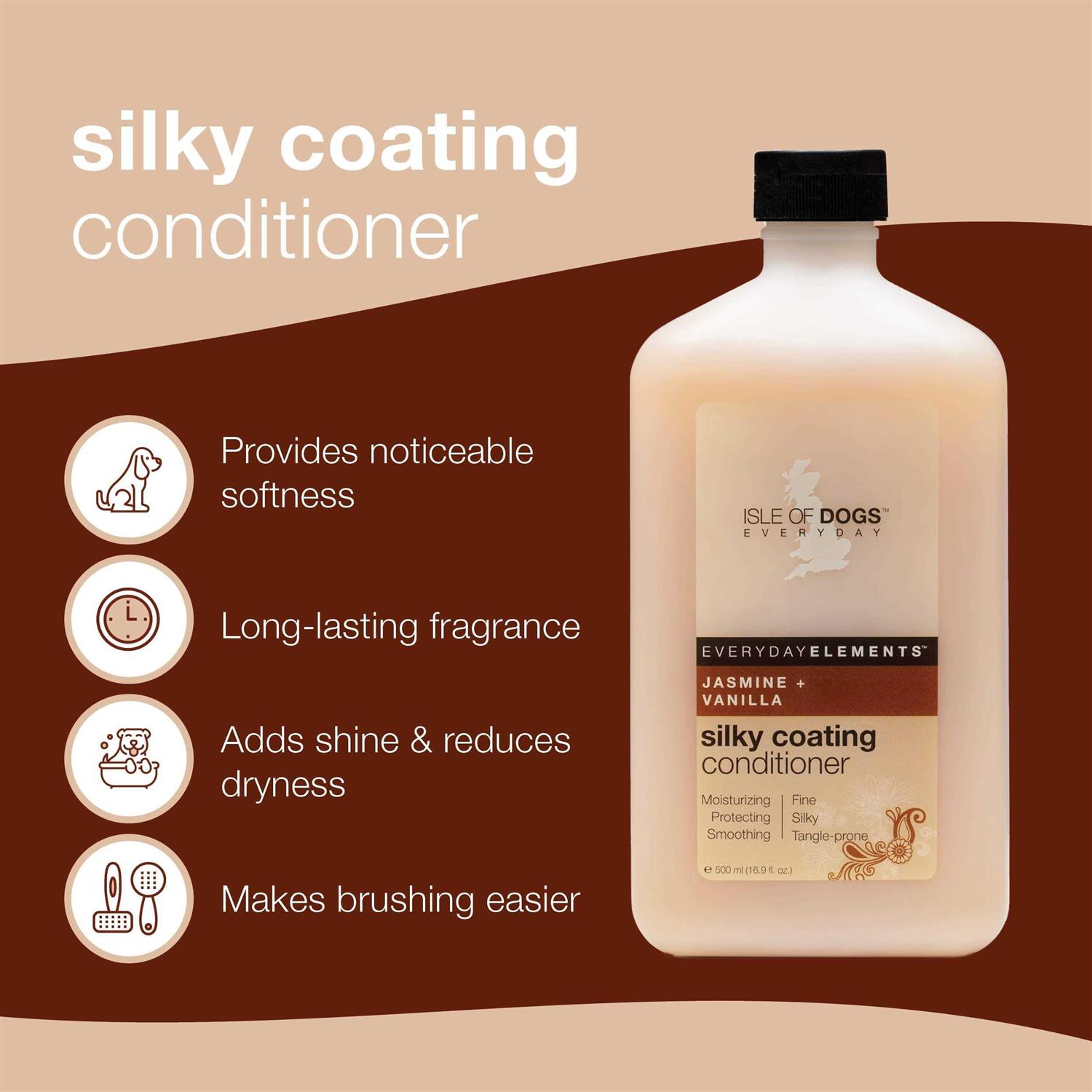 Isle of Dogs Everyday Jasmine & Vanilla Silky Coating Conditioner For Dogs