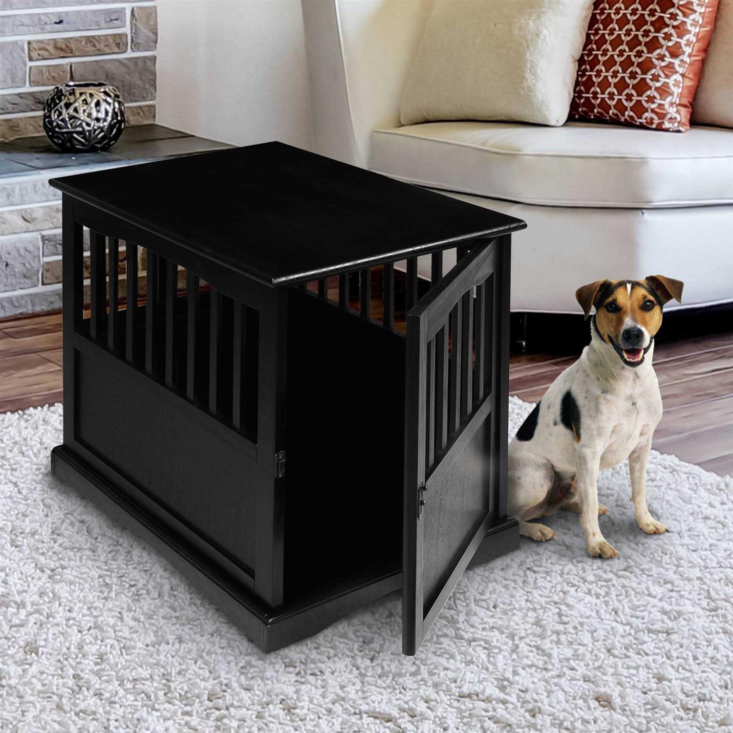 Casual Home End Table Pet Crate