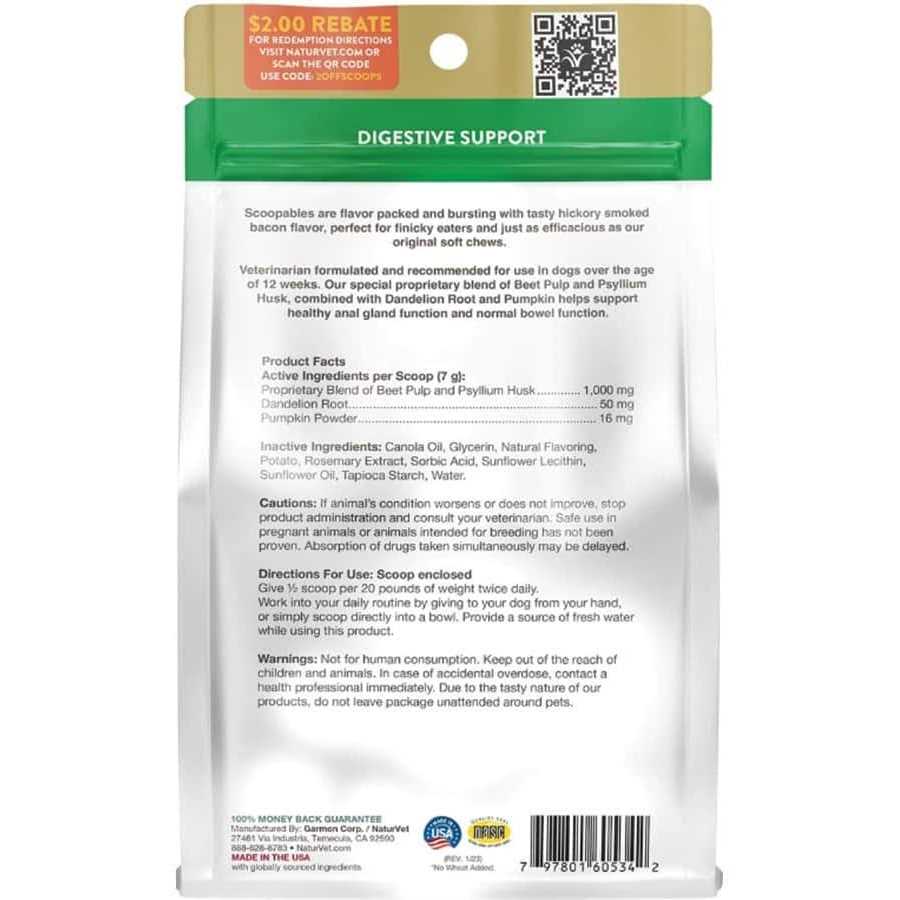 NaturVet Scoopables No Scoot Anal Gland Support