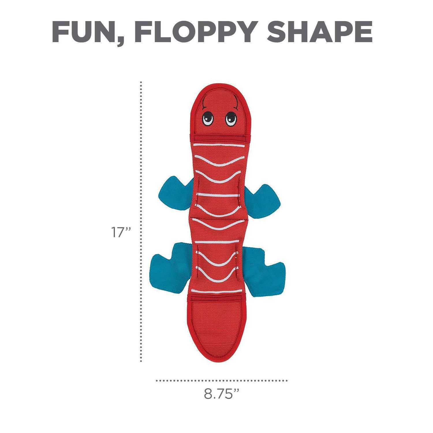 Outward Hound Fire Biterz Dog Toy Lizard