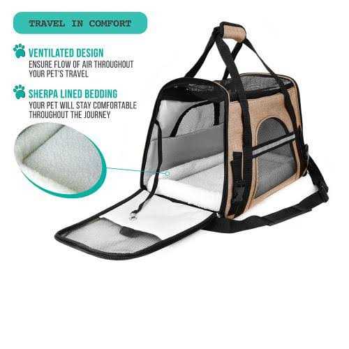 PetAmi Premium Airline Approved Soft Sided Pet Carrier