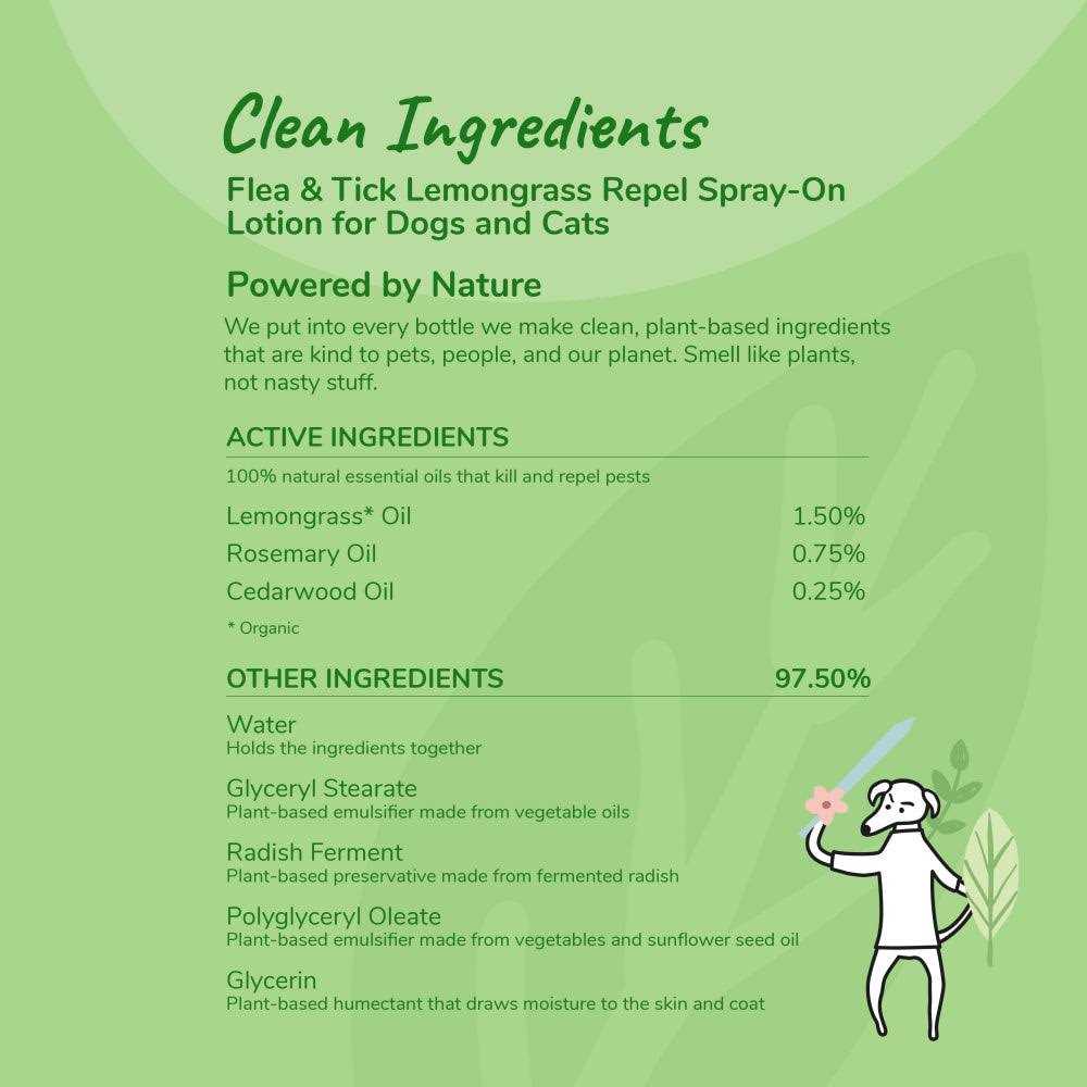 kin+kind Flea & Tick Lemongrass Repel Spray