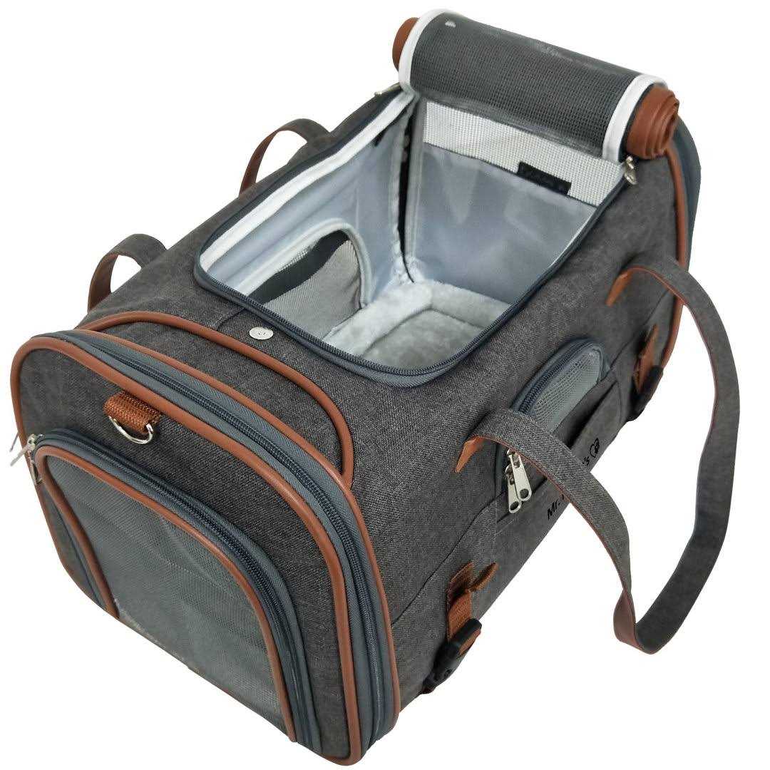 Mr. Peanut’s Airline Approved Soft Sided Pet Carrier Low Profile Gold Series Tote