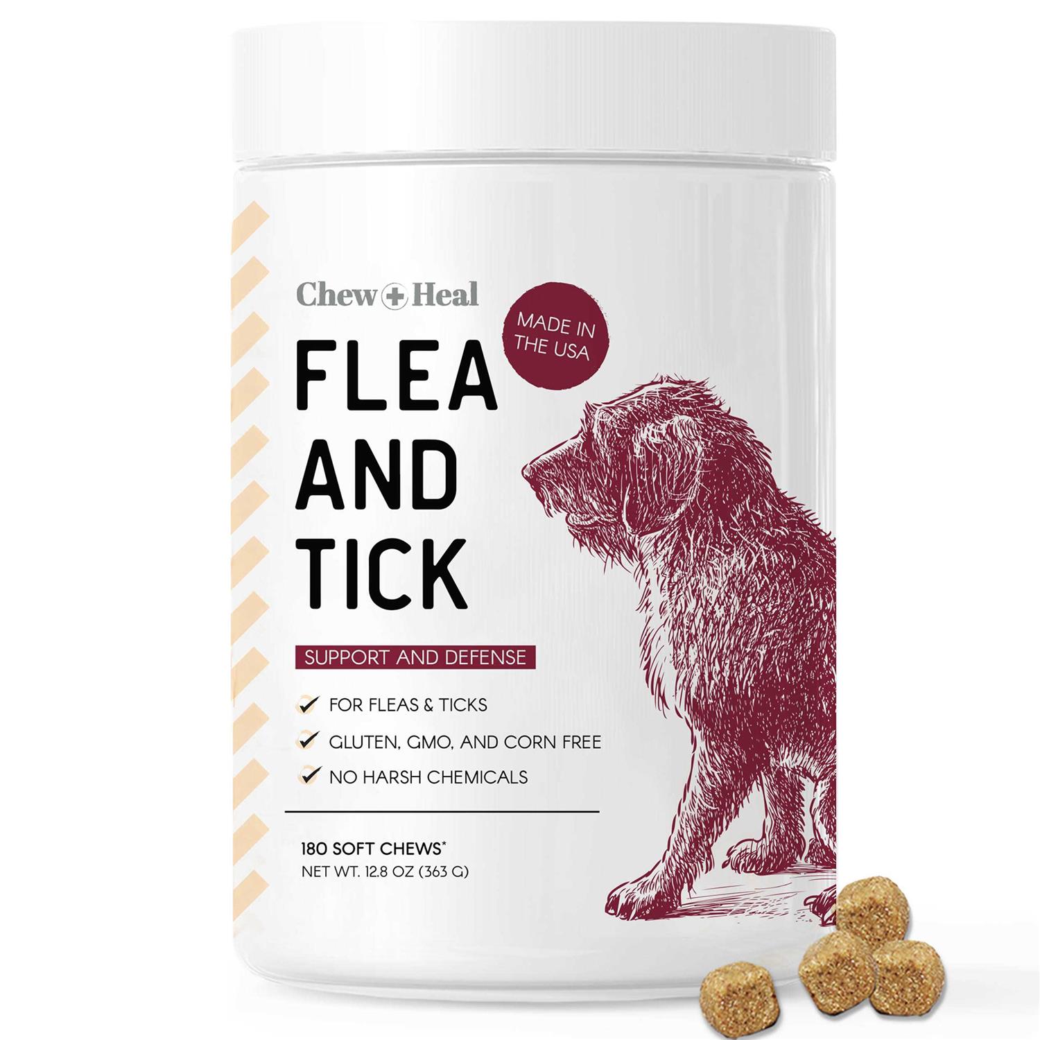 Chew + Heal Chewable Flea and Tick Prevention for Dogs