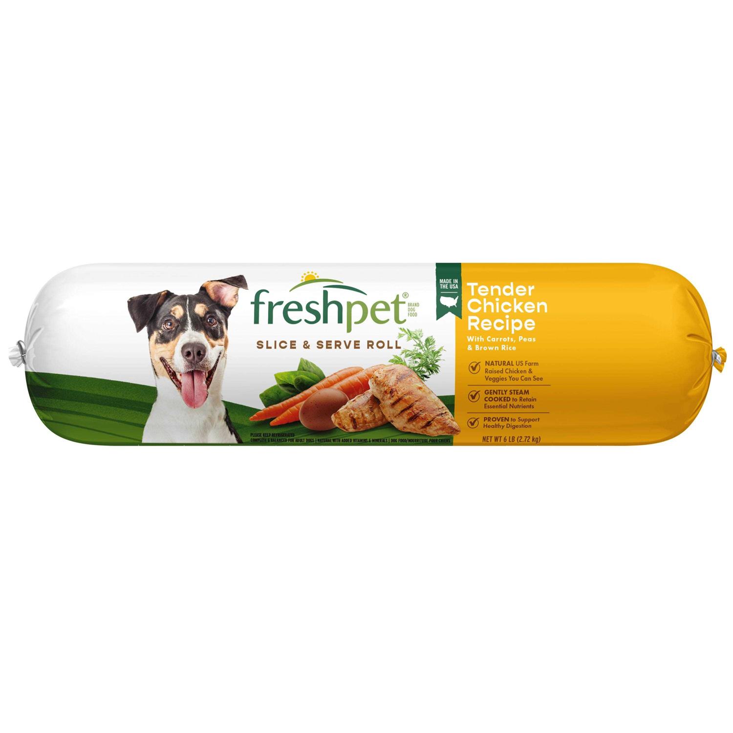 Freshpet Select Tender Chicken Recipe Slice & Serve Roll Dog Food