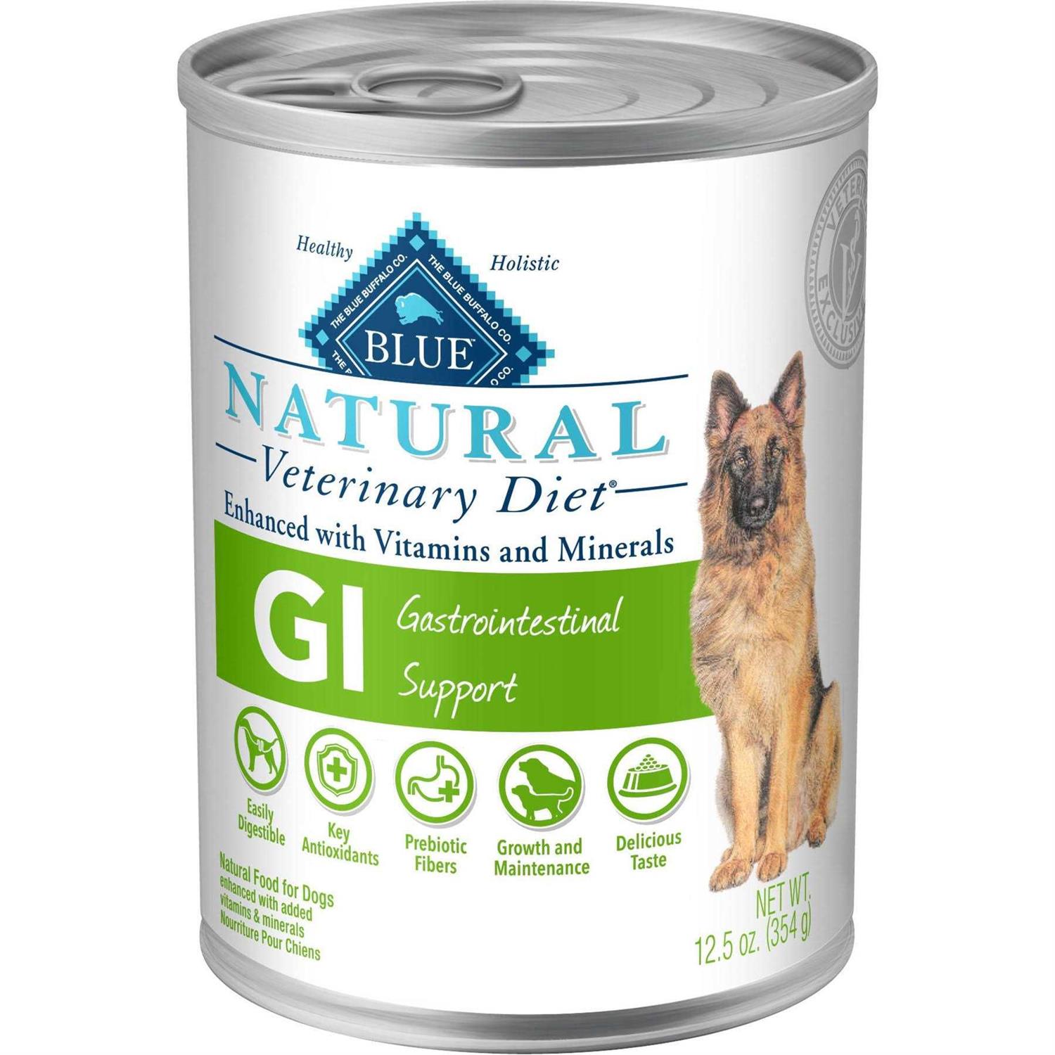Blue Buffalo Natural Veterinary Diet GI Gastrointestinal Support Low Fat Dry Dog Food