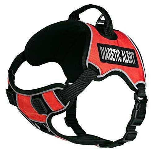 Dogline Quest No-Pull Dog Harness Removable Patches Reflective Soft Comfortable Dog Vest with Quick Release Dual Buckles