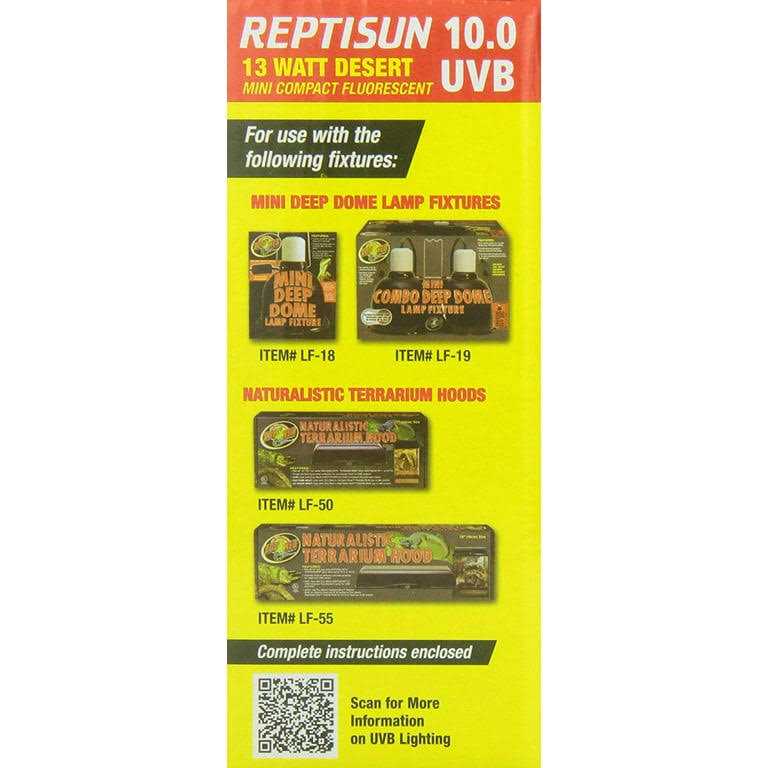 Zoo Med ReptiSun 10.0 Mini Compact Fluorescent UVB Bulb