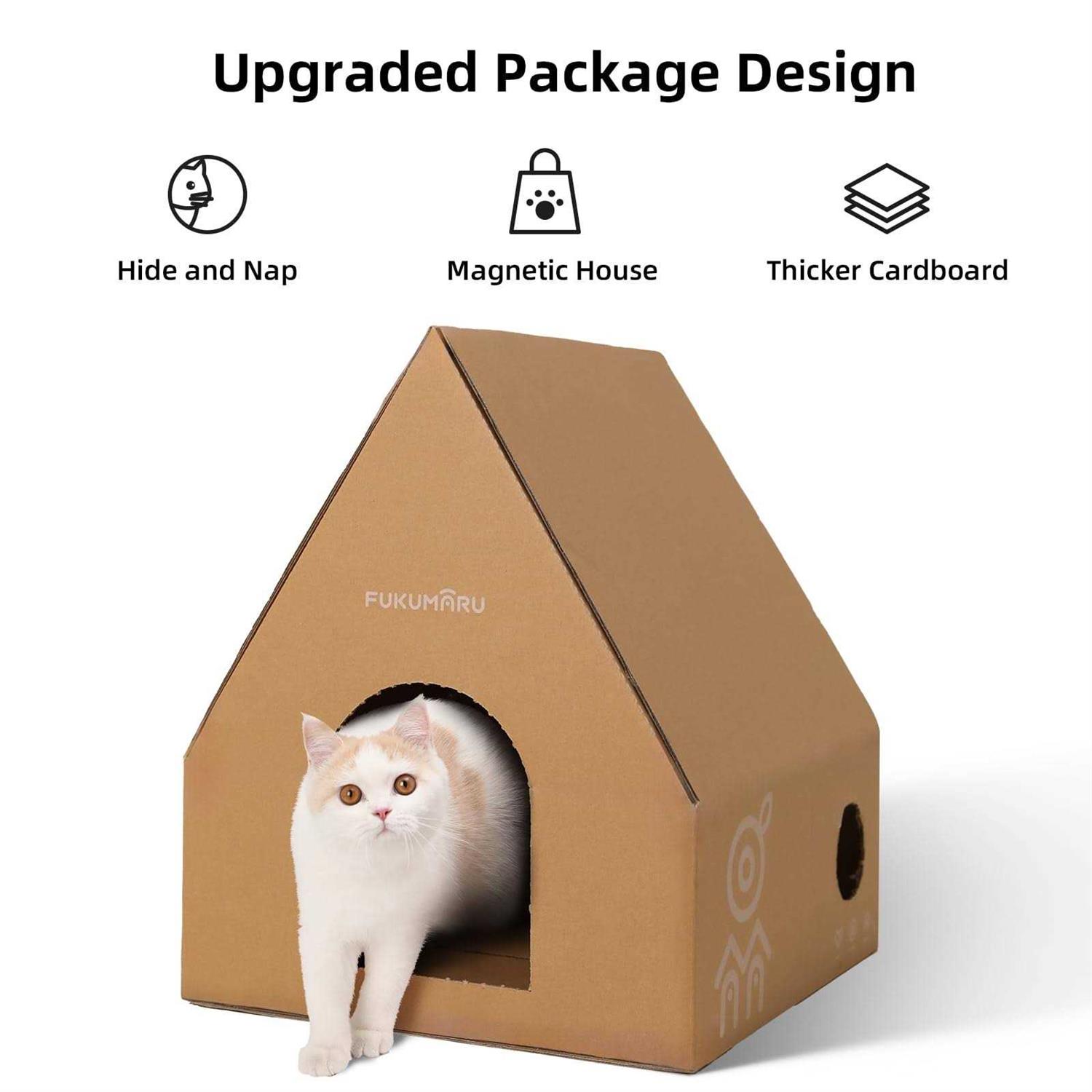 FUKUMARU Cat Wall Furniture Set Transparent Capsule Cat Wall Shelves with 2 PCS Pedals