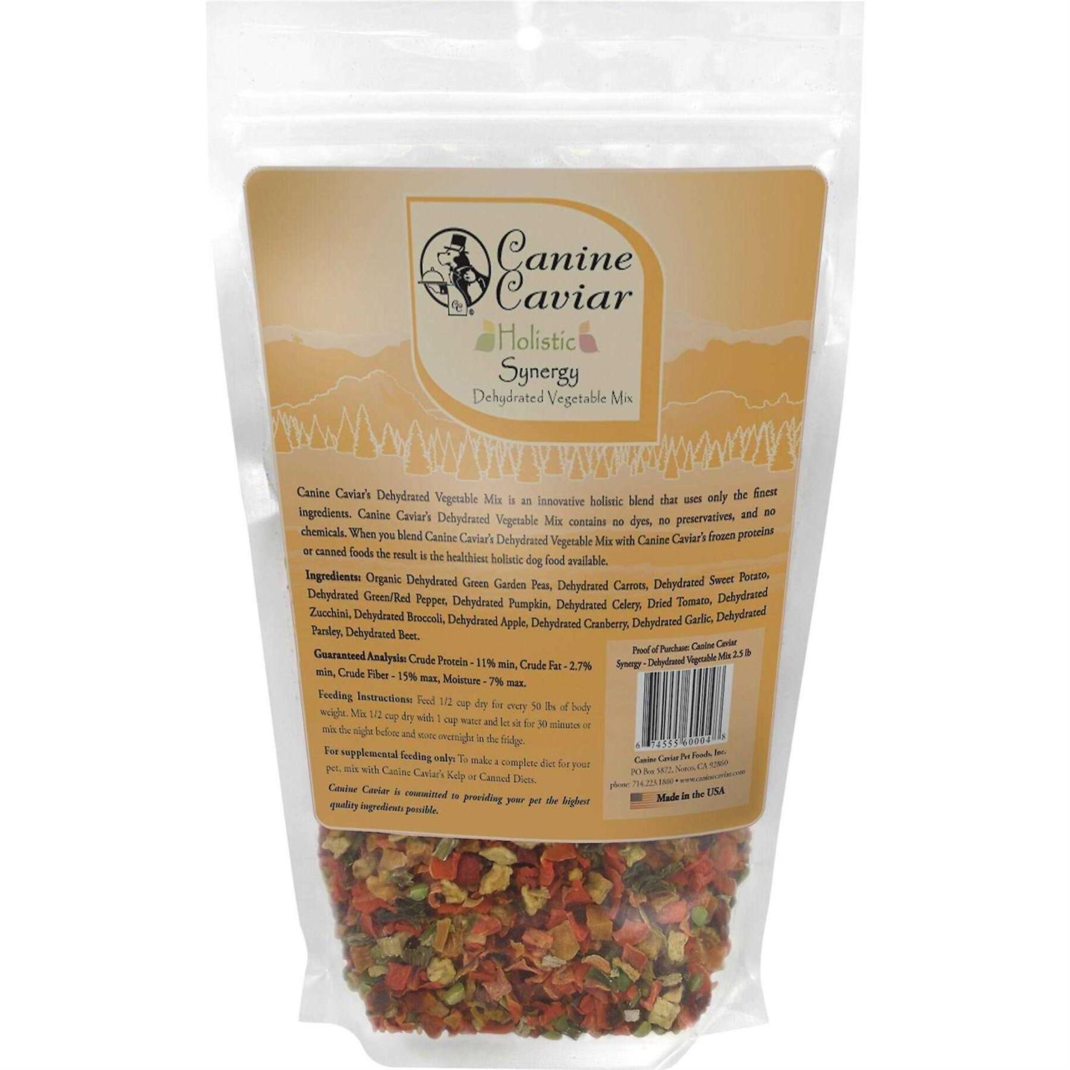 Canine Caviar Synergy Dehydrated Vegetable Mix Food Supplement