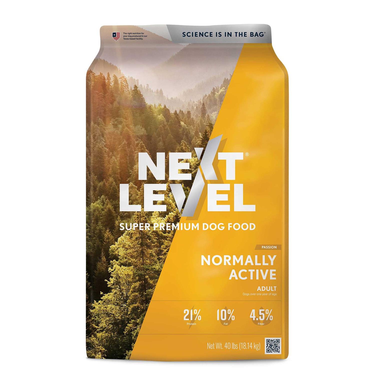Next Level Normally Active adult Dry Dog Food 40 lb