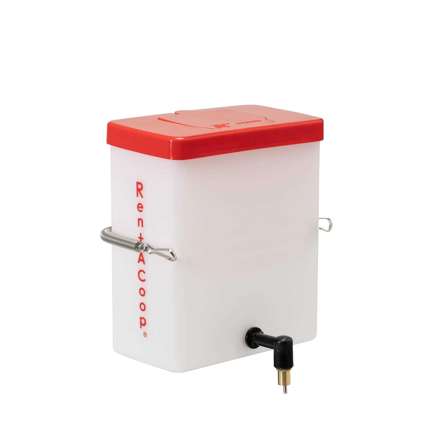 RentACoop 64oz Small Animal Drinker with No-Drip Brass Nozzle