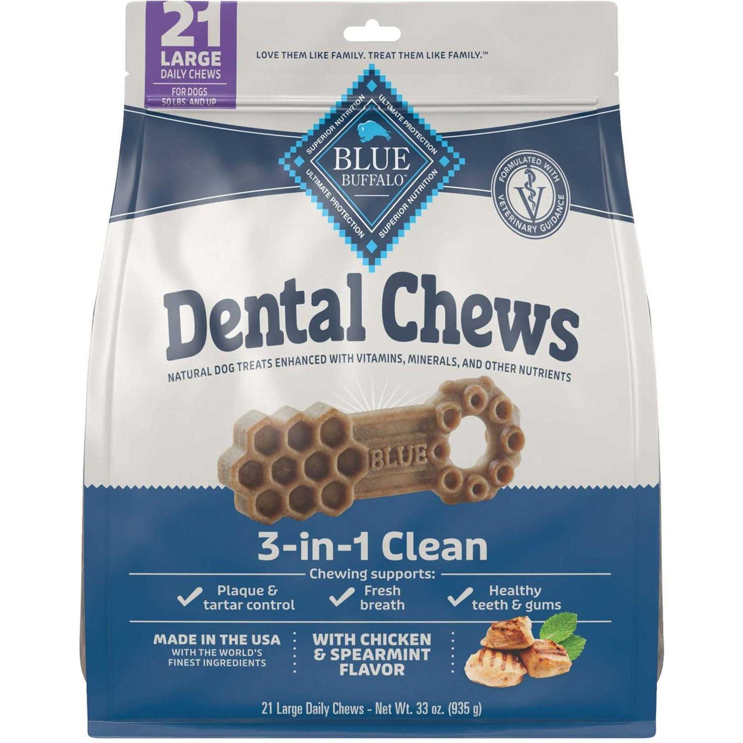 Blue Buffalo Chicken & Spearmint Dog Dental Chews