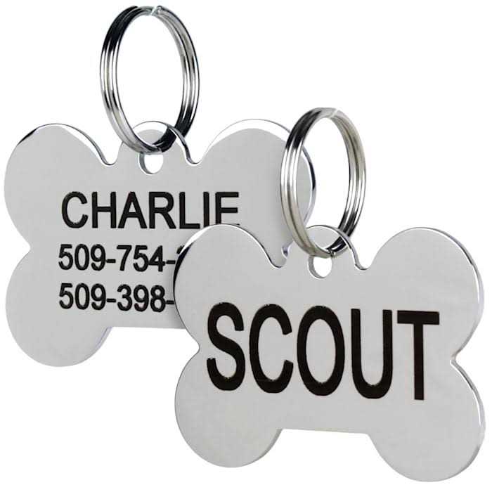 Frisco Stainless Steel Personalized Dog ID Tag