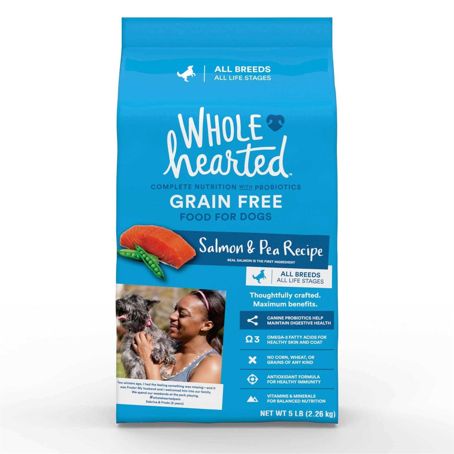 WholeHearted Grain Free All Salmon and Pea Recipe Dry Dog Food