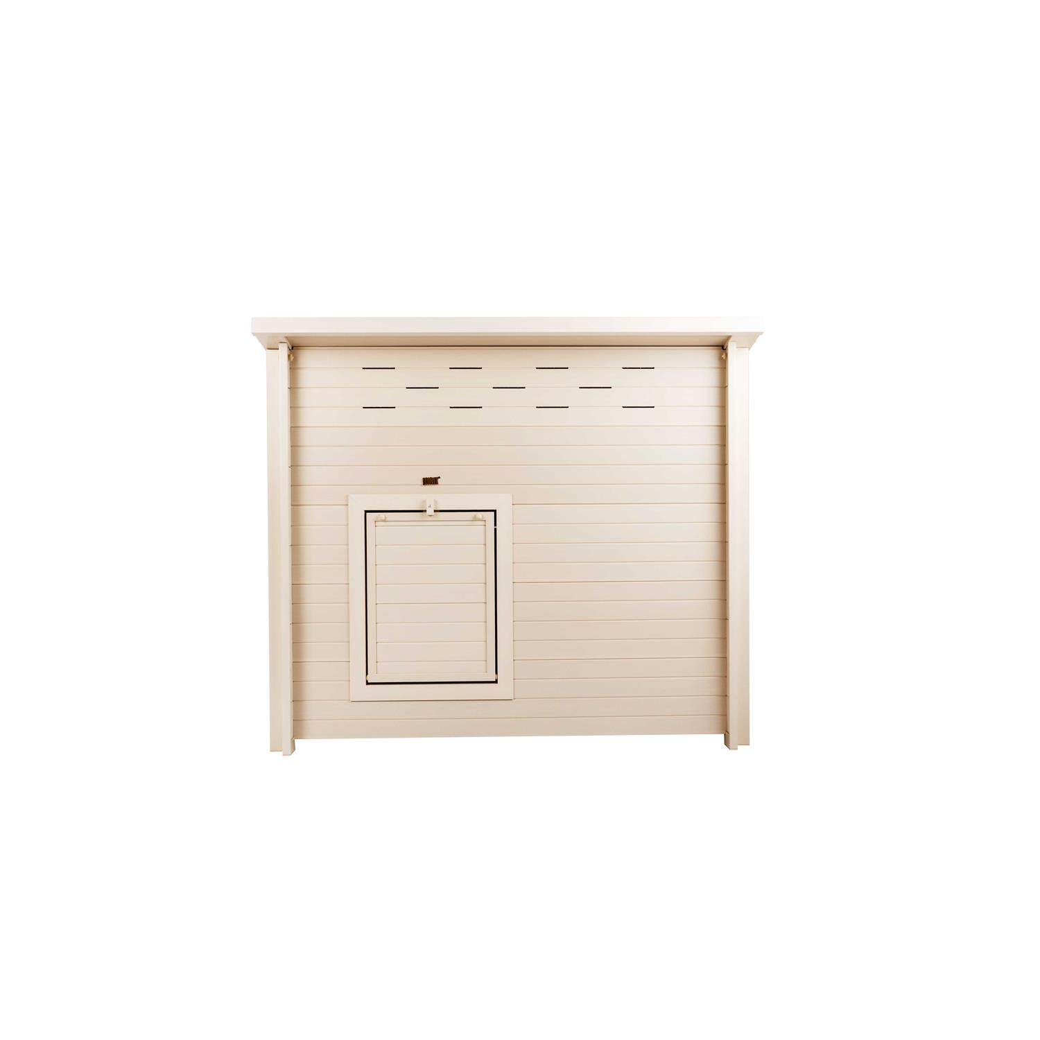 New Age Pet ECOFLEX Jumbo Fontana Chicken Barn, 4 to 6 Chicken Capacity, Tan