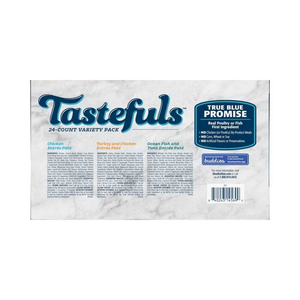 Blue Buffalo Tastefuls Pate Wet Cat Food Variety