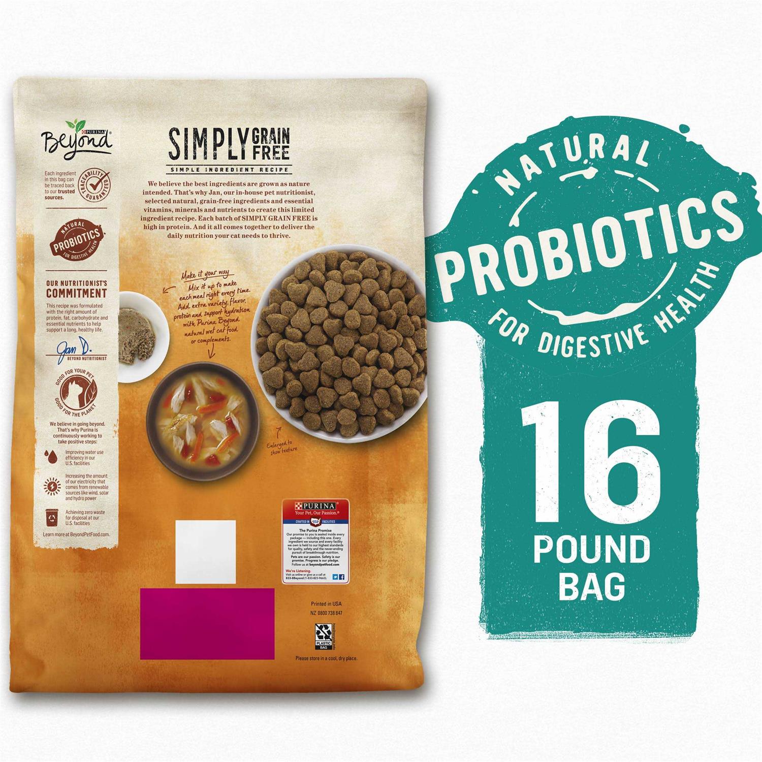 Purina Beyond Grain Free White Meat Chicken & Egg Recipe Natural Dry Cat Food