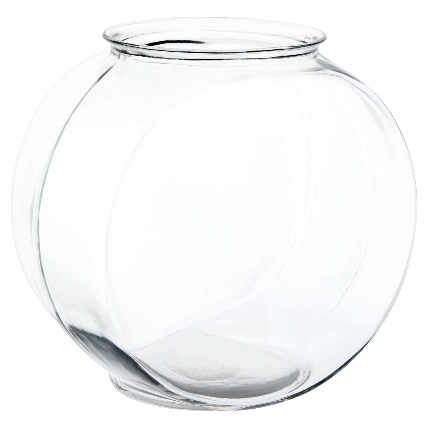 Aqua Culture Anchor Hocking Drum Glass Fishbowl