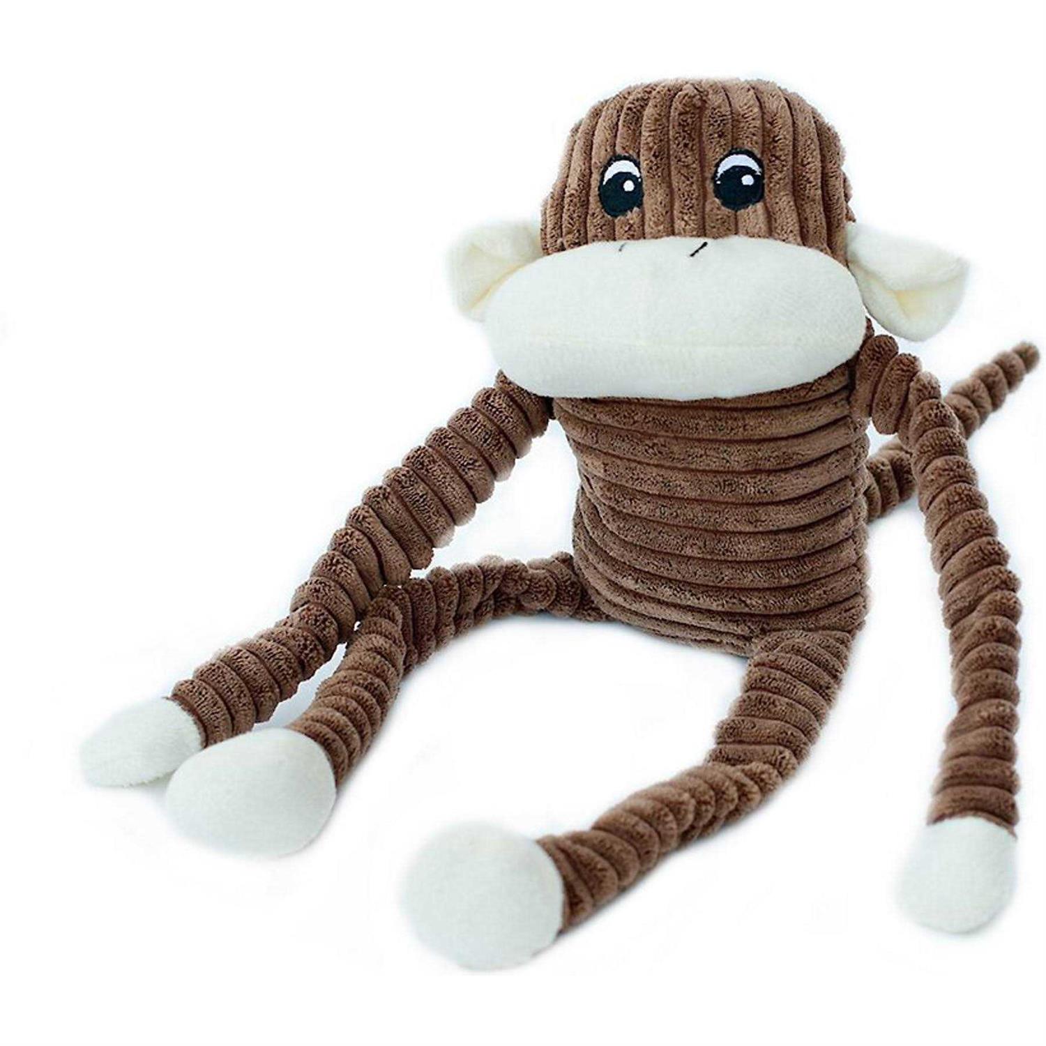 ZippyPaws Spencer The Crinkle Monkey Dog Toy
