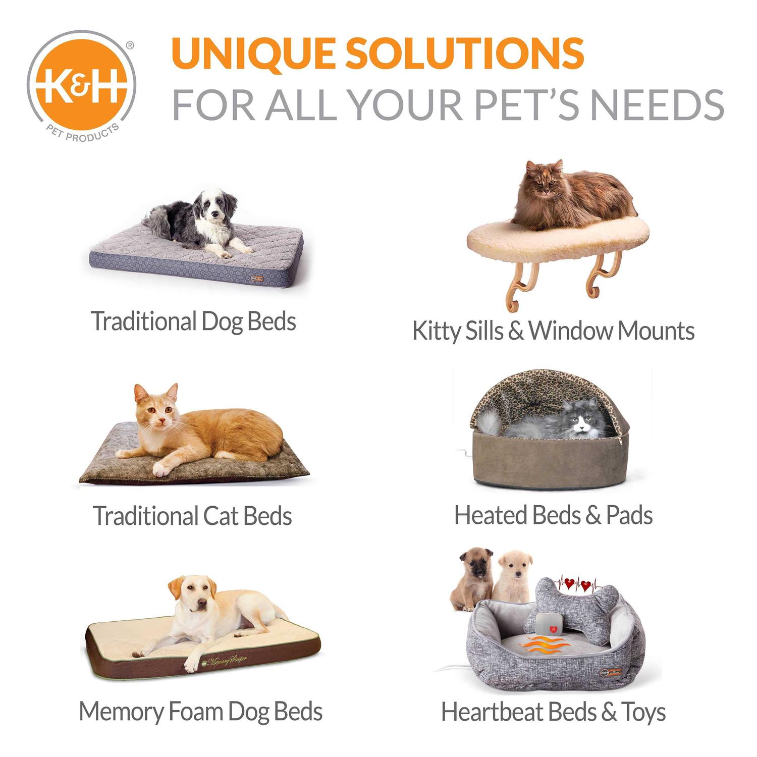 K&H Pet Products Travel Bike Basket for Pets Gray