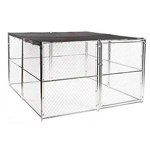 HomeABC Dog Kennel Shade Cover 90% Sunblock Shade Tarp Panel with Grommets