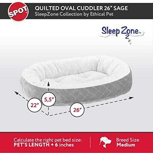 Ethical Pet Sleep Zone Quilted Oval Cuddler Bed