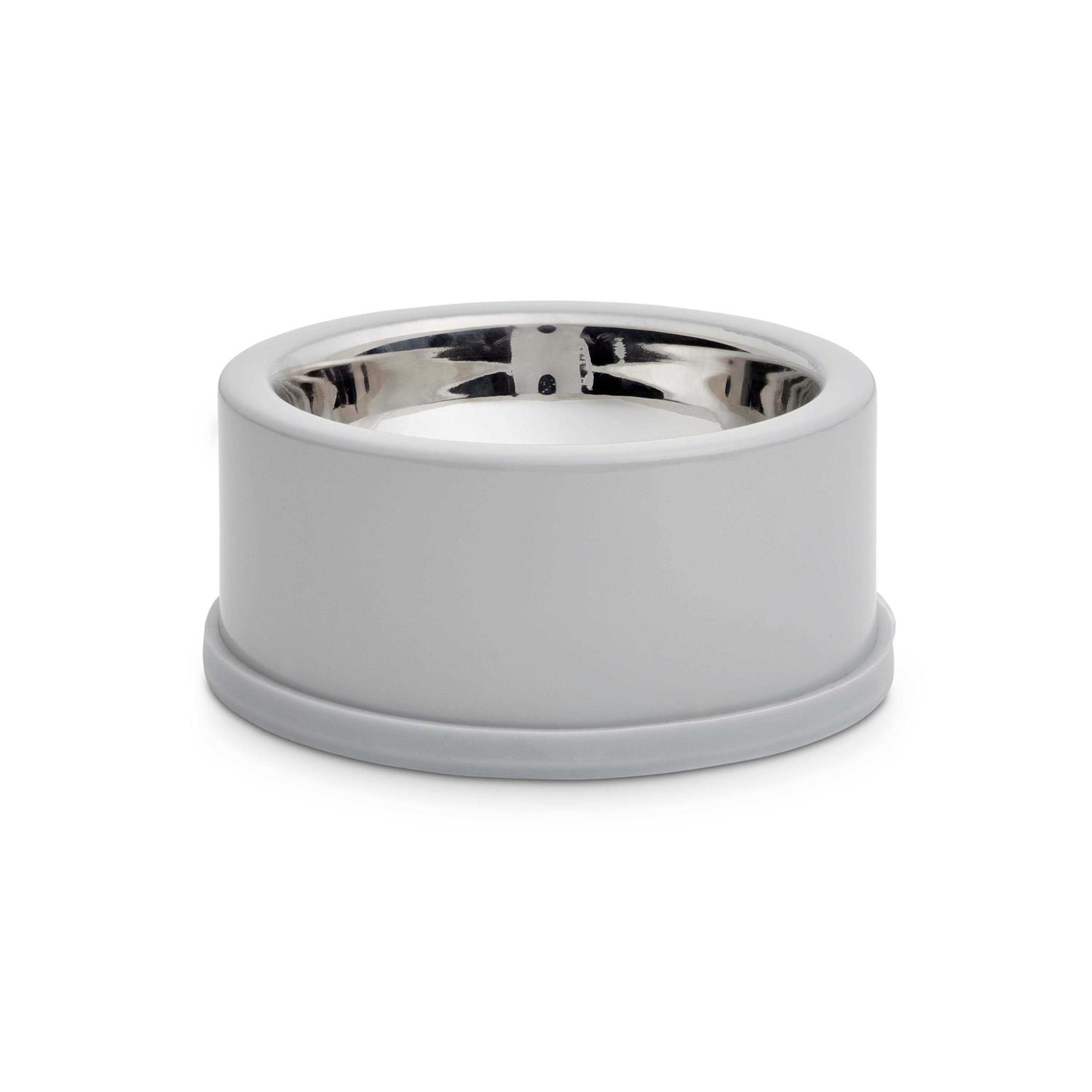 EveryYay Stainless-Steel Grey Dog Bowl