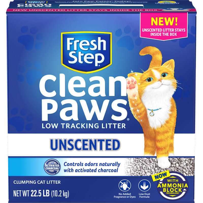 Fresh Step Clean Paws Simply Unscented Clumping Cat Litter