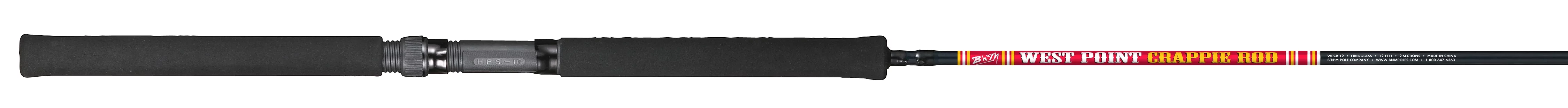 B&M WPCR10 West Point Crappie 2 Piece 10' Fishing Spinning Rod