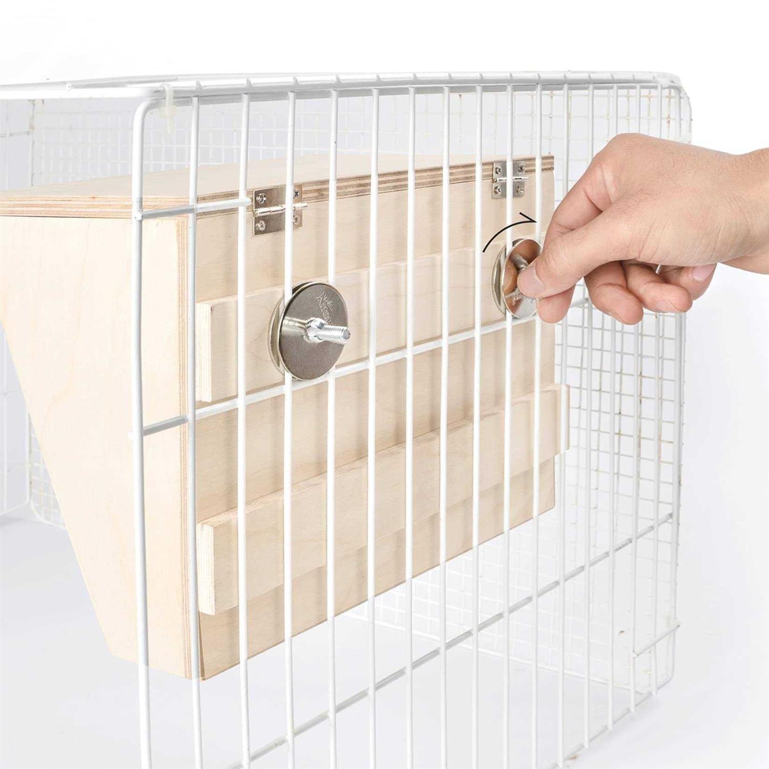 Niteangel Pet Wooden Hay Manger with Seat
