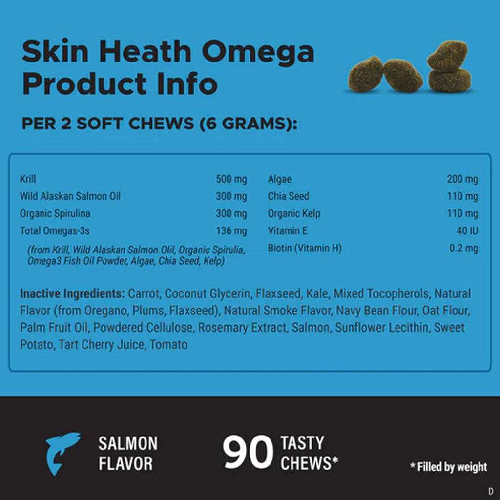 Pet Honesty Skin Health Omega Soft Chews for Dogs