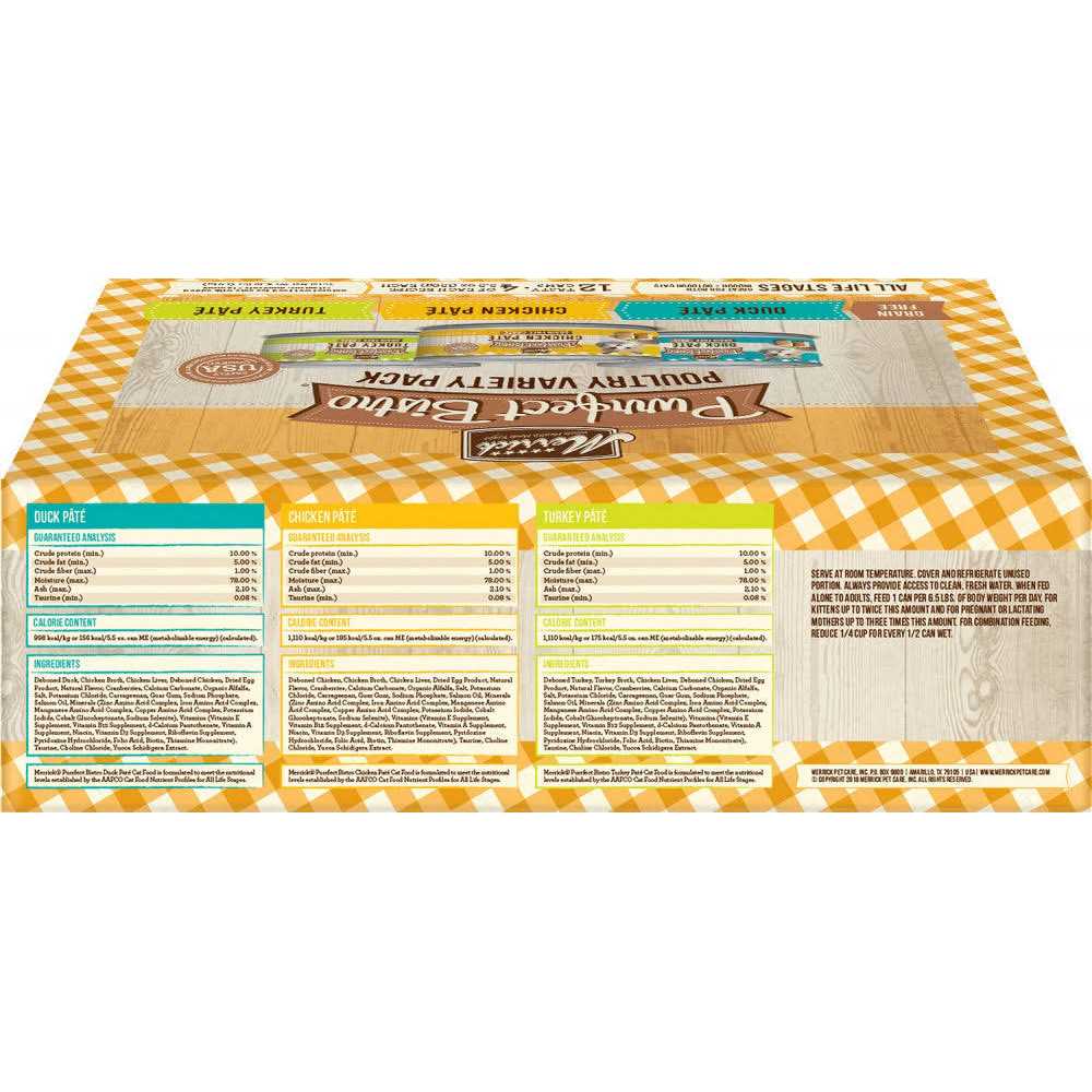 Merrick Grain Free Purrfect Bistro Pate Cat Food