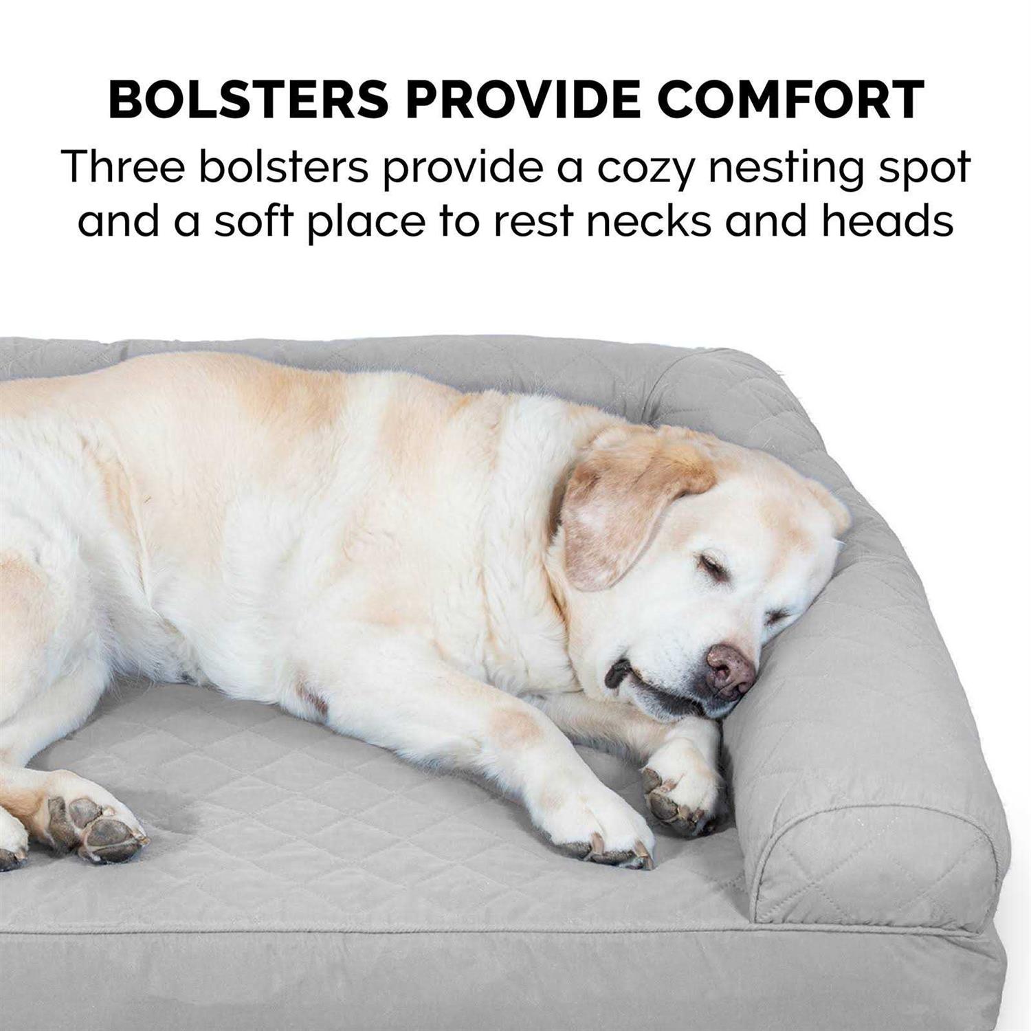 FurHaven Quilted Orthopedic Sofa Pet Bed