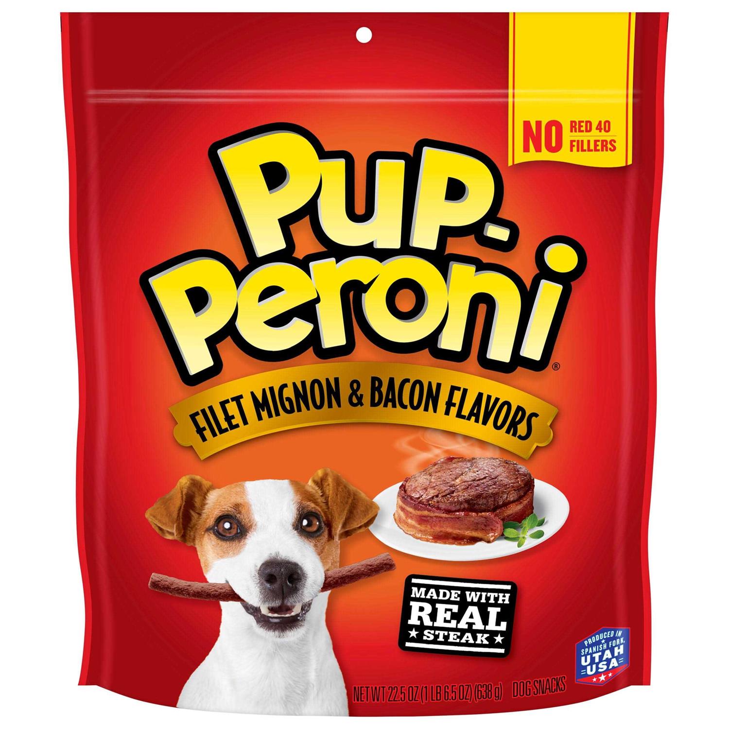 Pup Peroni Filet Mignon Bacon Dog