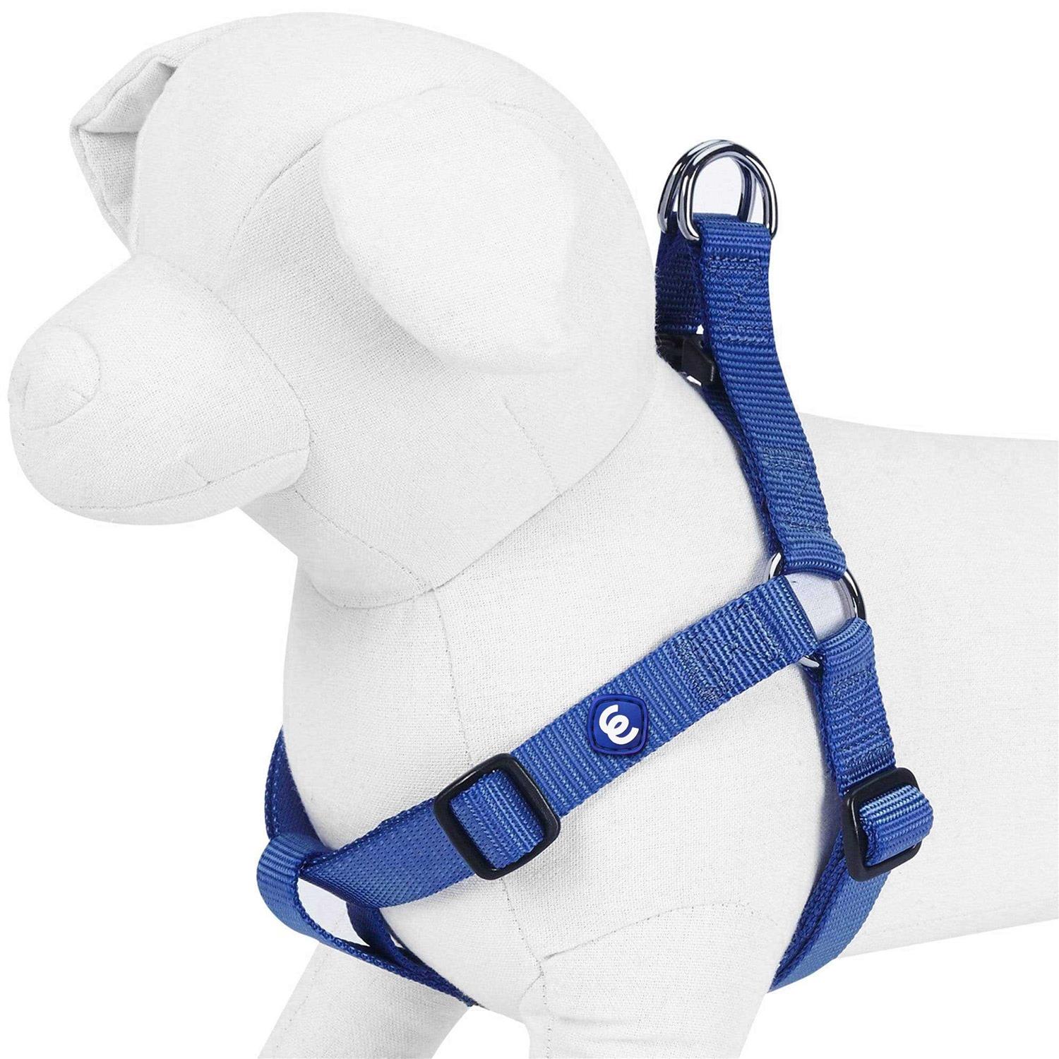 Blueberry Pet Essentials Classic Durable Solid Nylon Step-In Dog Harness