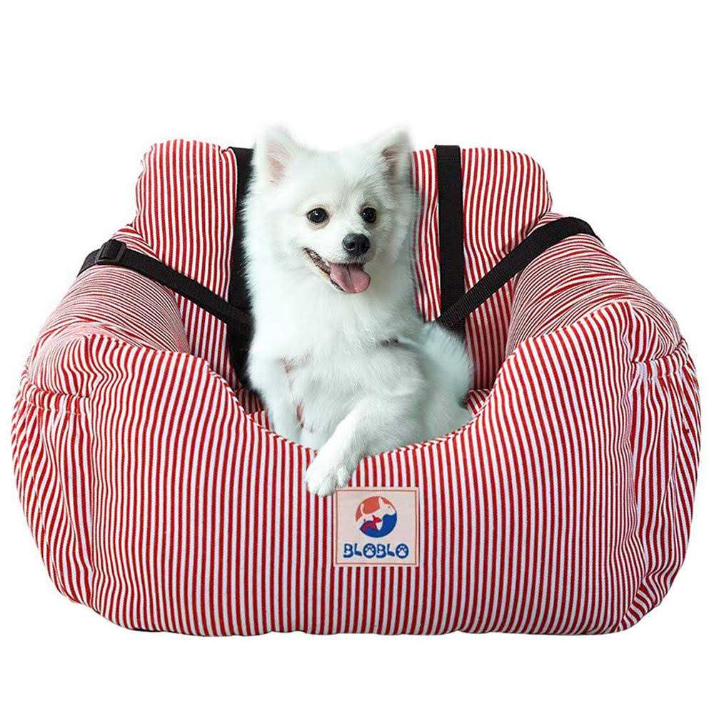 BLOBLO Dog Car Seat Pet Booster Seat Pet Travel Safety Car Seat Dog Bed for Car with Storage Pocket