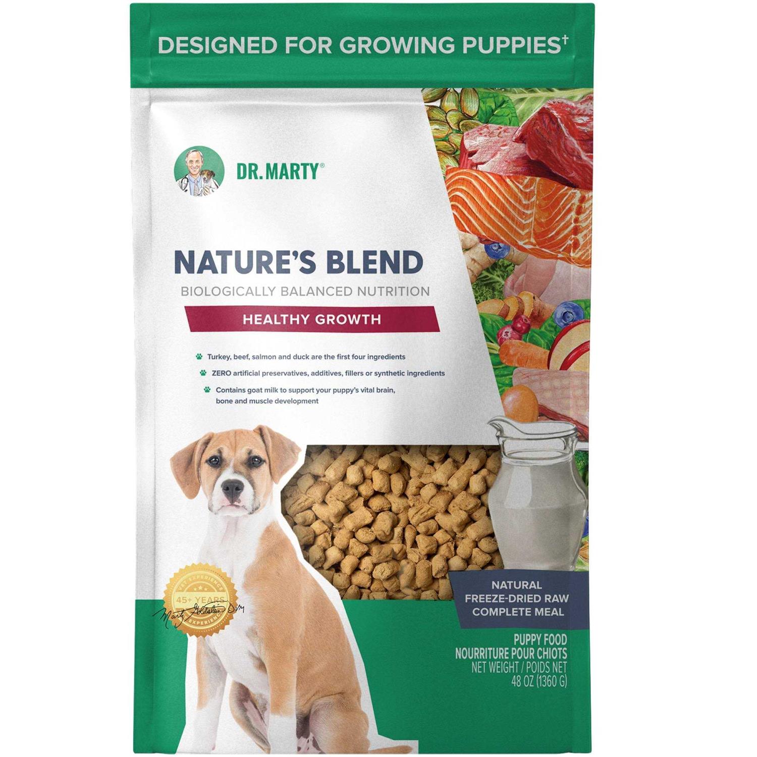 Dr. Marty Nature’s Blend Healthy Growth Freeze Dried Raw Dog Food